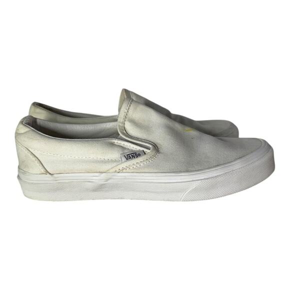 Vans Shoes - Vans Classic All Double White Sneakers Slip-On Women’s Size 7.5